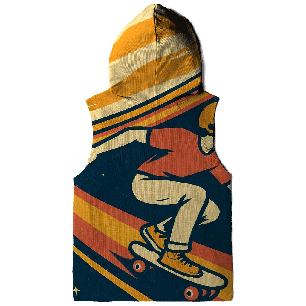 Retro Futurist Saturn Skate Poster graphic hoodies