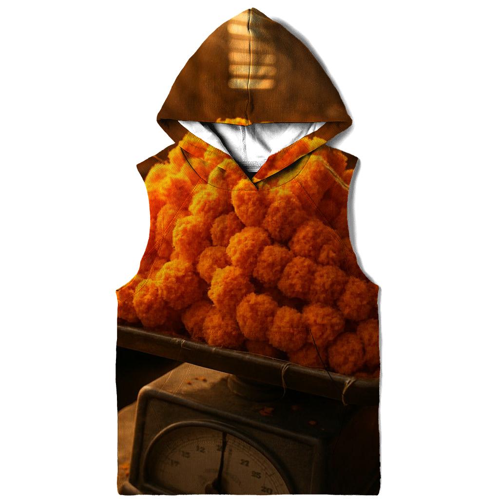 Marigolds On A Market Scale At Closing Time embroidered hoodies