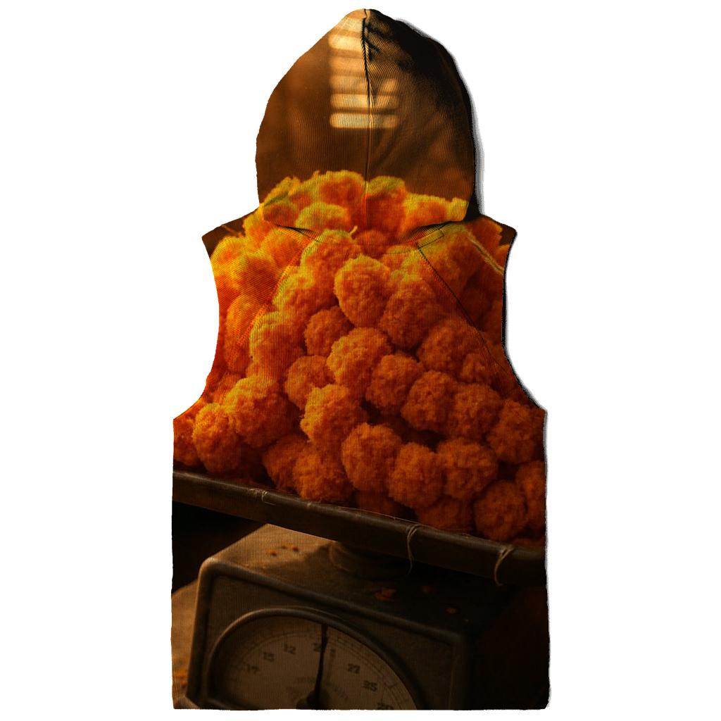 Marigolds On A Market Scale At Closing Time embroidered hoodies