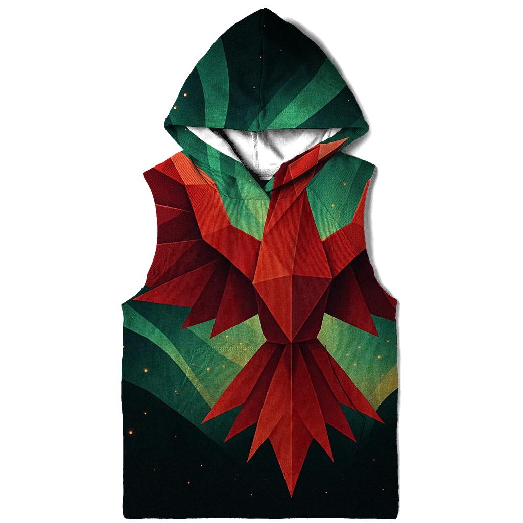 Origami Phoenix Aurora Burst lightweight hoodies