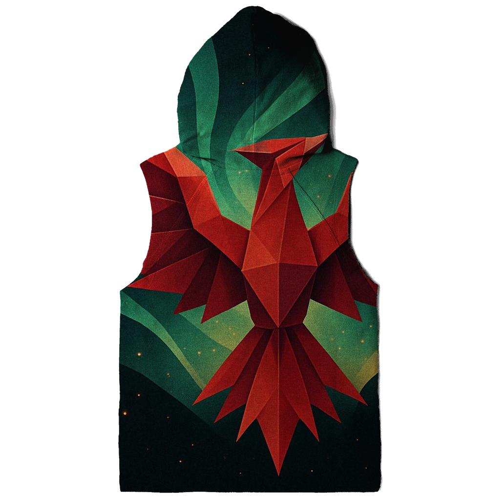 Origami Phoenix Aurora Burst lightweight hoodies
