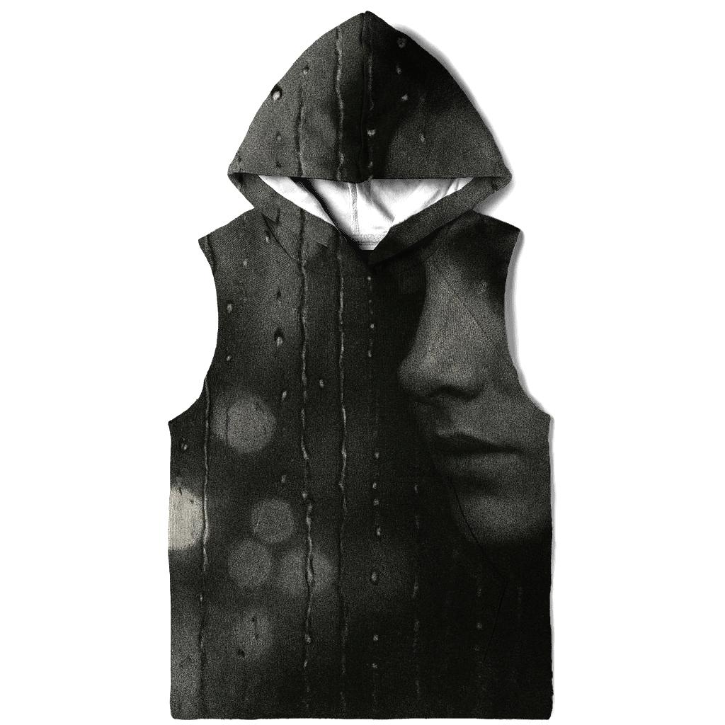 Monochrome Rainy Window Portrait hoodie designs