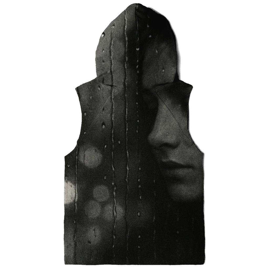 Monochrome Rainy Window Portrait hoodie designs