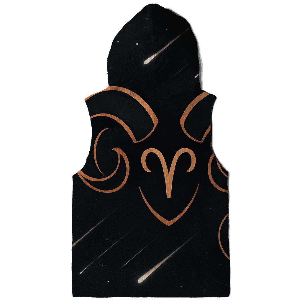 Aries Ram Horns And Meteor Retrograde Map custom hoodies