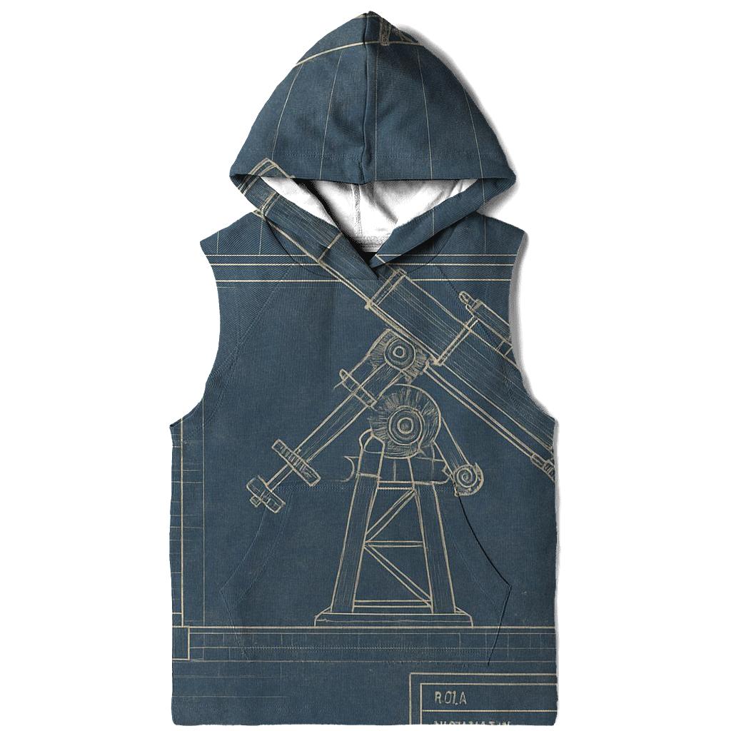 Vintage Observatory Blueprint Schematic pullover hoodies