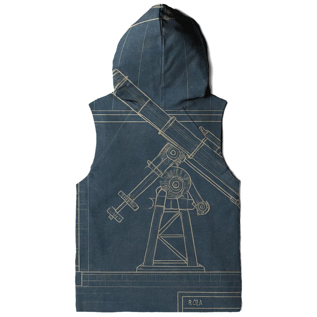 Vintage Observatory Blueprint Schematic pullover hoodies