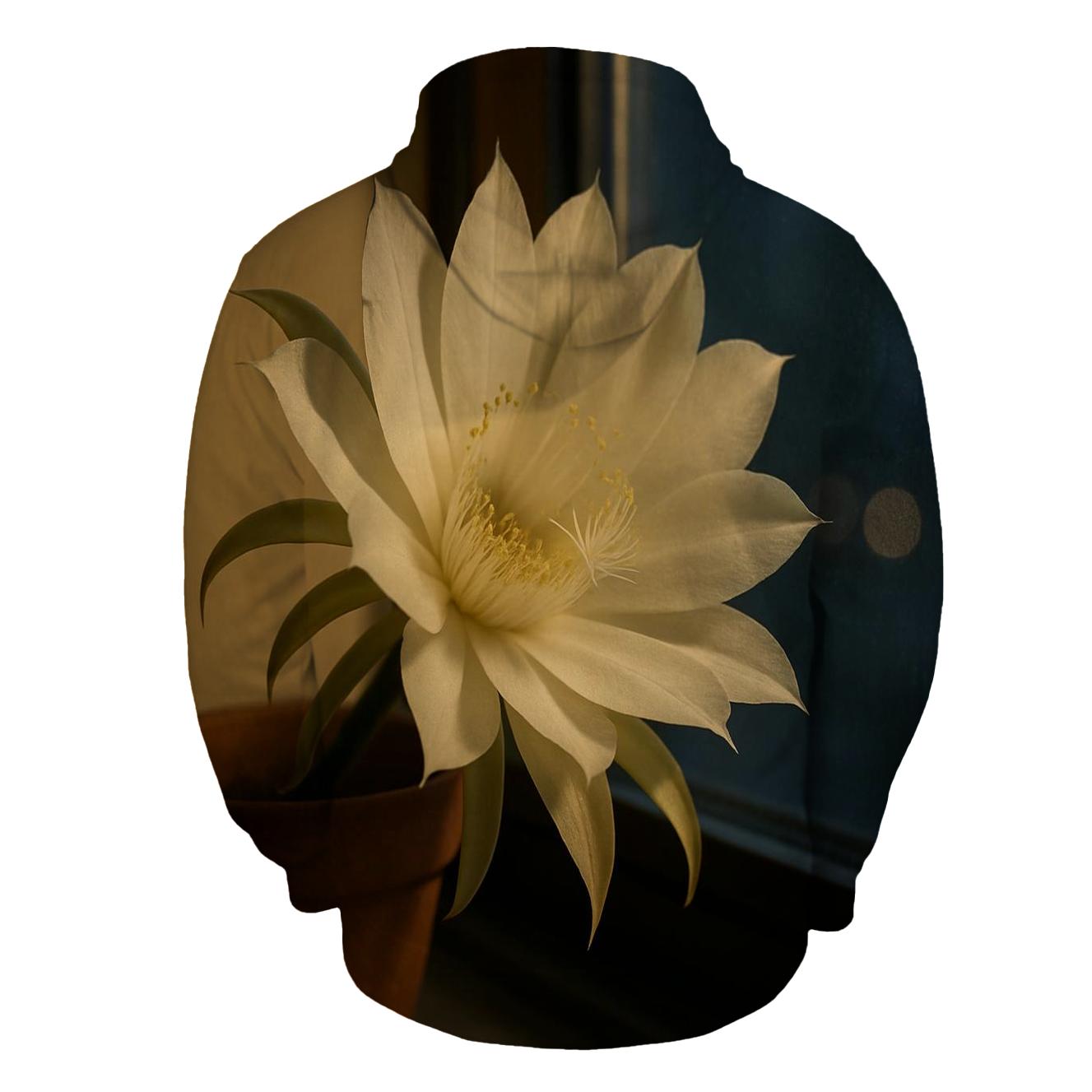 Night Blooming Cereus Window Sill Study lightweight hoodies