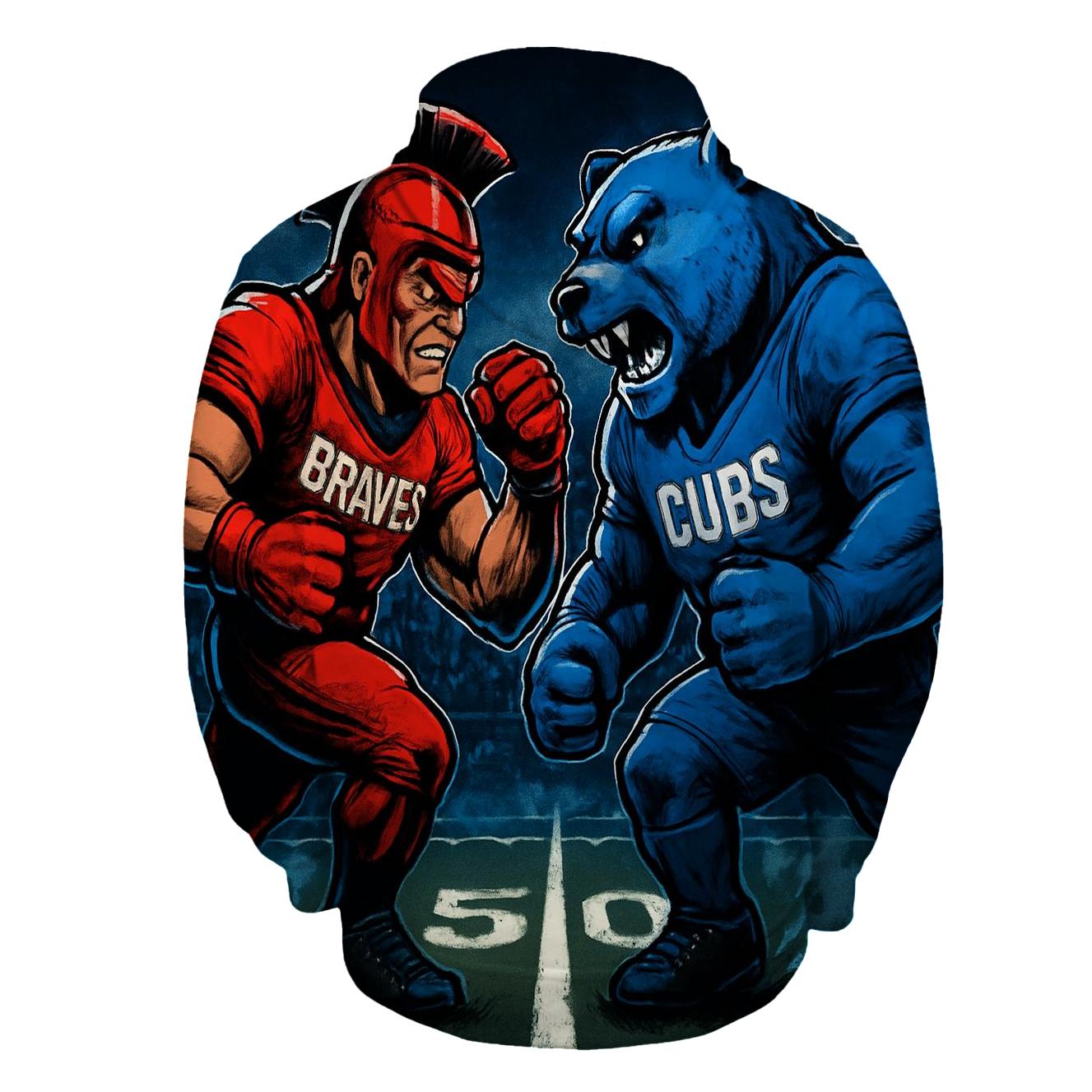 Midnight Mascot Duel At The Fifty Yard Line printed hoodies