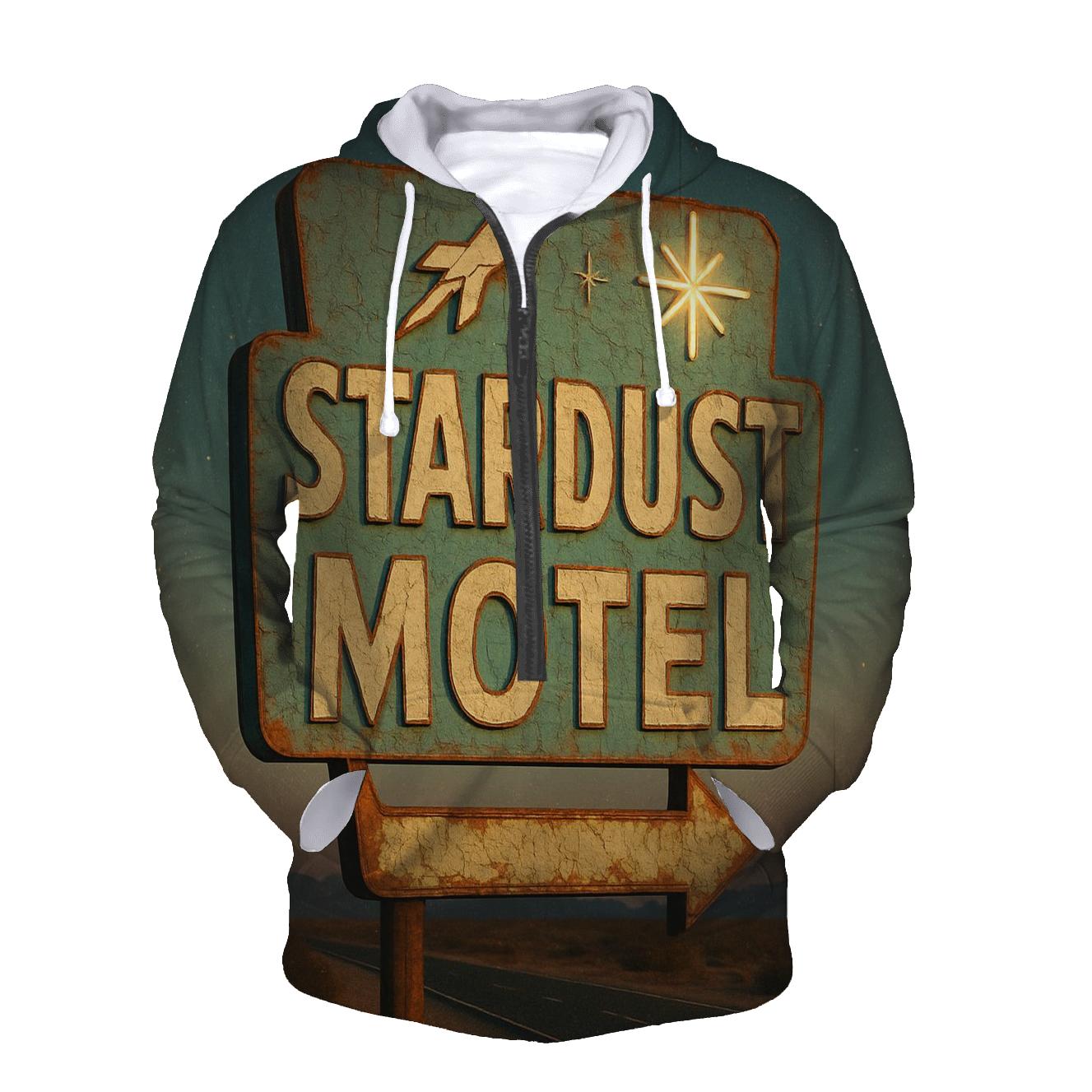 Weathered Space Age Motel Sign heavyweight hoodies