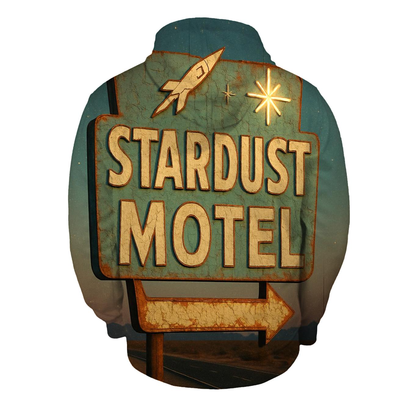 Weathered Space Age Motel Sign heavyweight hoodies