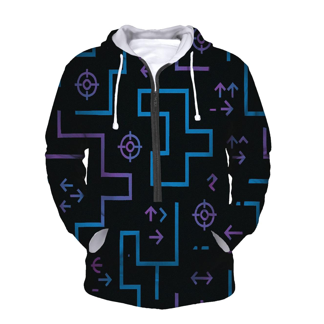 Laser Tag Maze Blueprint hoodie designs