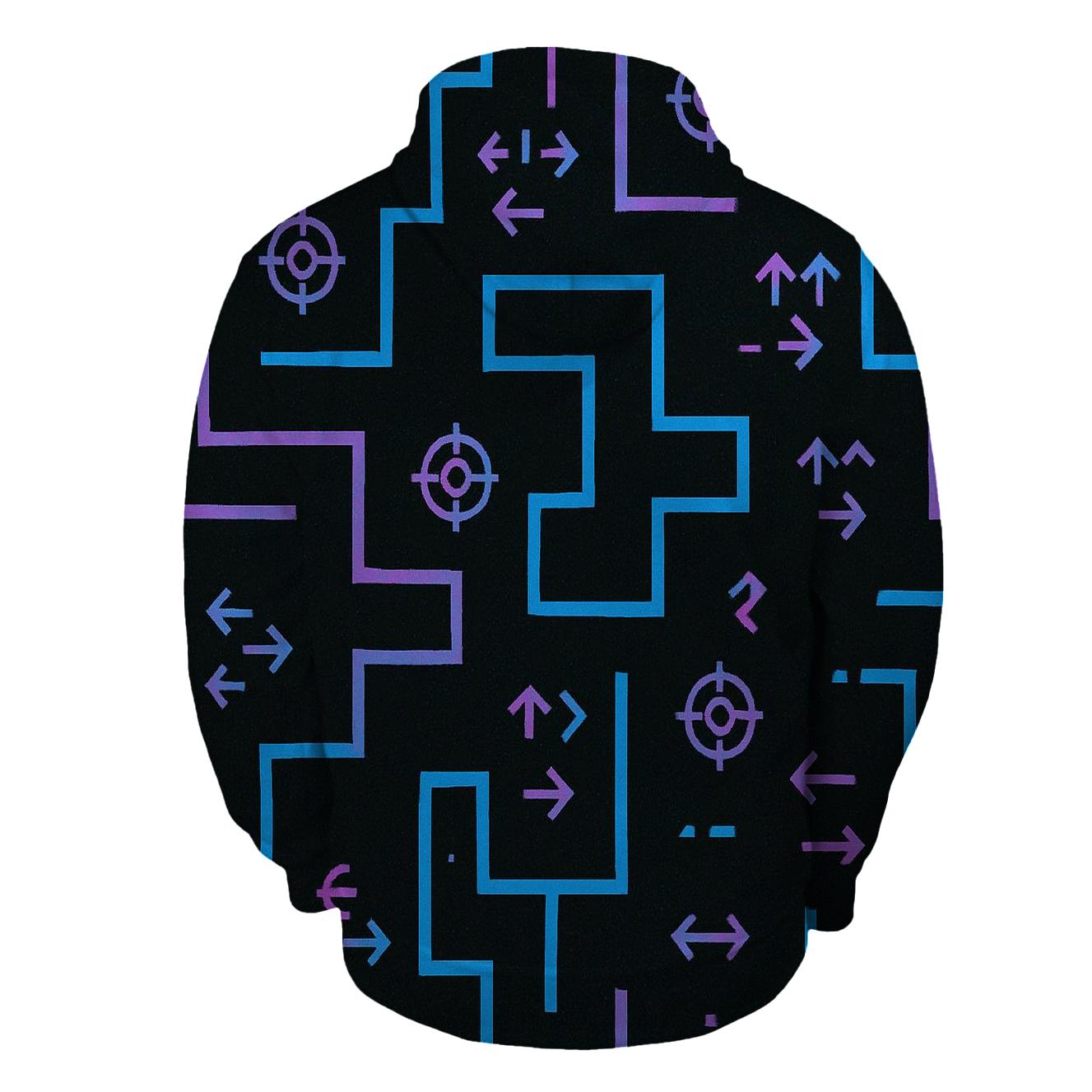 Laser Tag Maze Blueprint hoodie designs