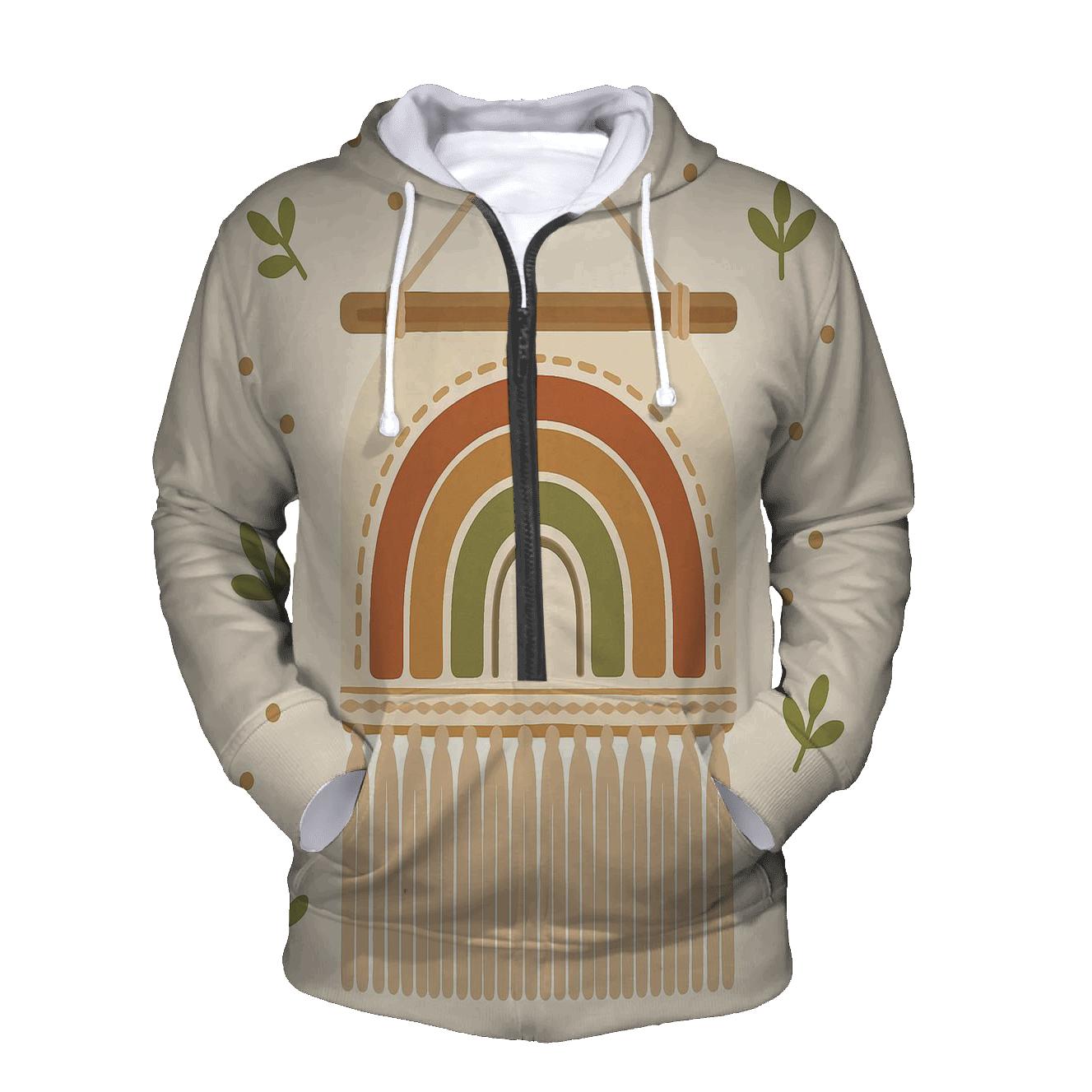 Macrame Rainbow Wall Hanging hoodies fashion