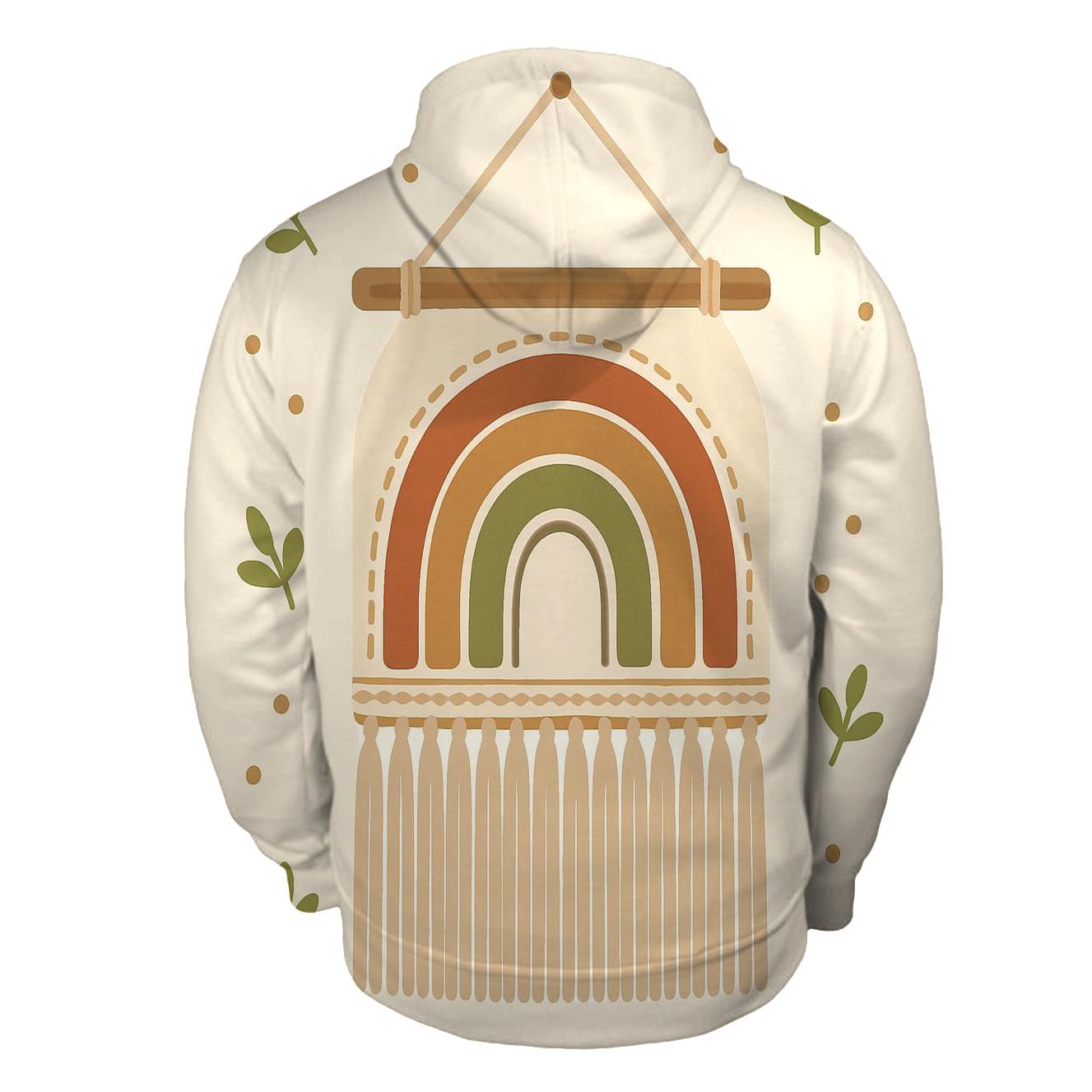 Macrame Rainbow Wall Hanging hoodies fashion