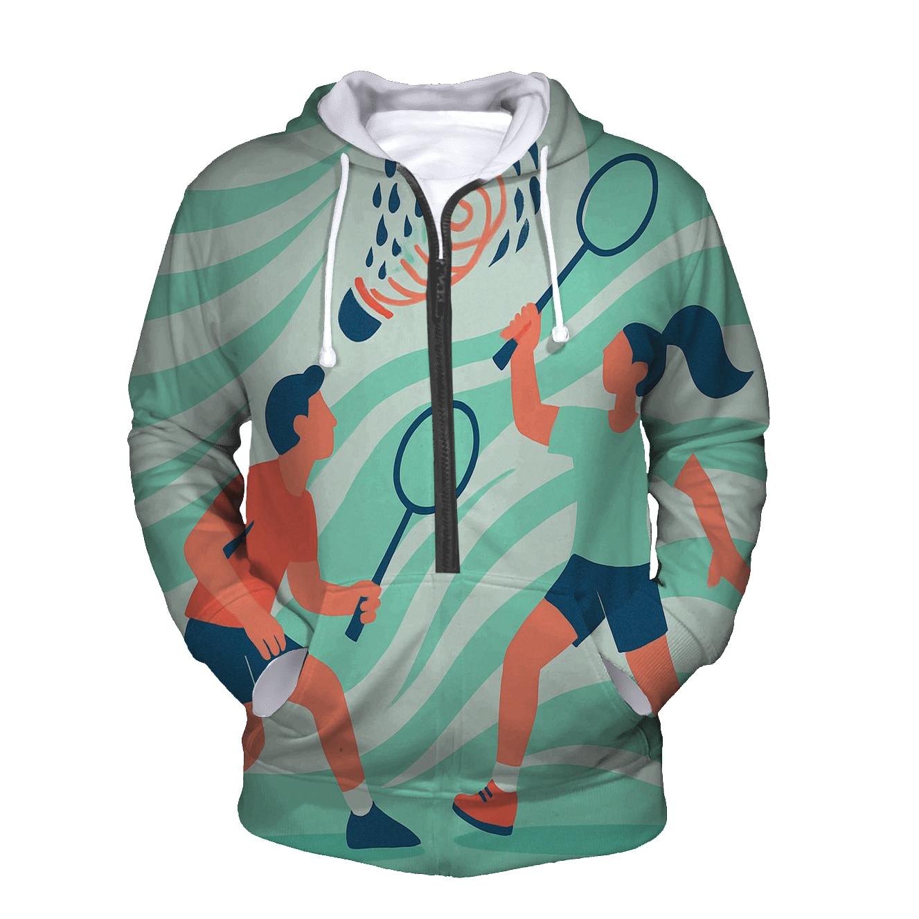 Monsoon Badminton Whirl printed hoodies