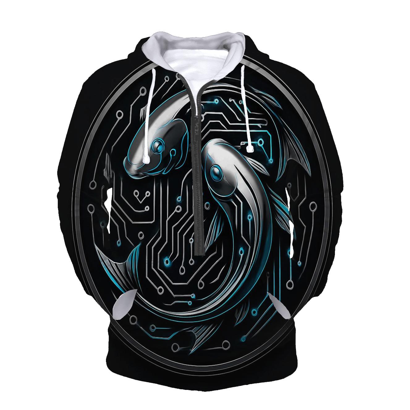 Chrome Koi Circuit Emblem designer hoodies