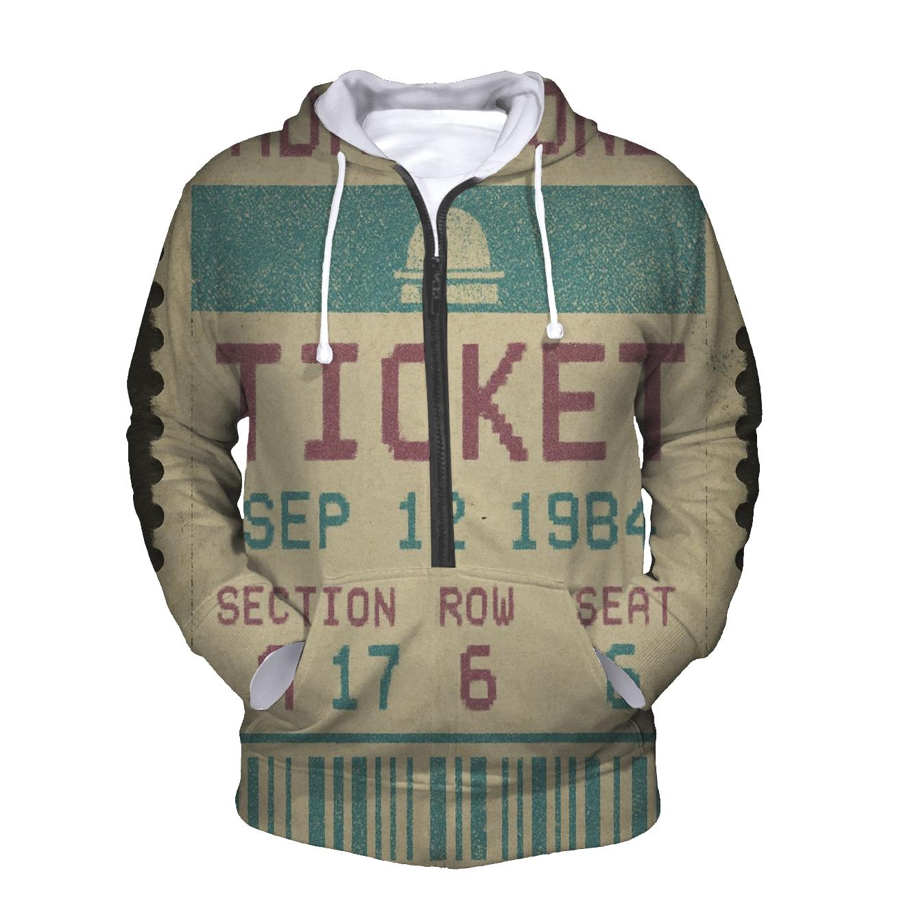Distressed 1980s Planetarium Ticket Stub hoodie designs