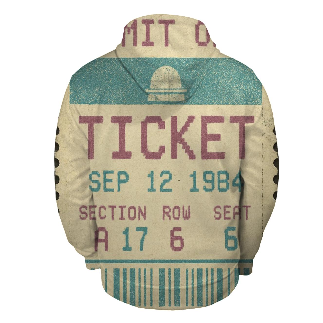 Distressed 1980s Planetarium Ticket Stub hoodie designs