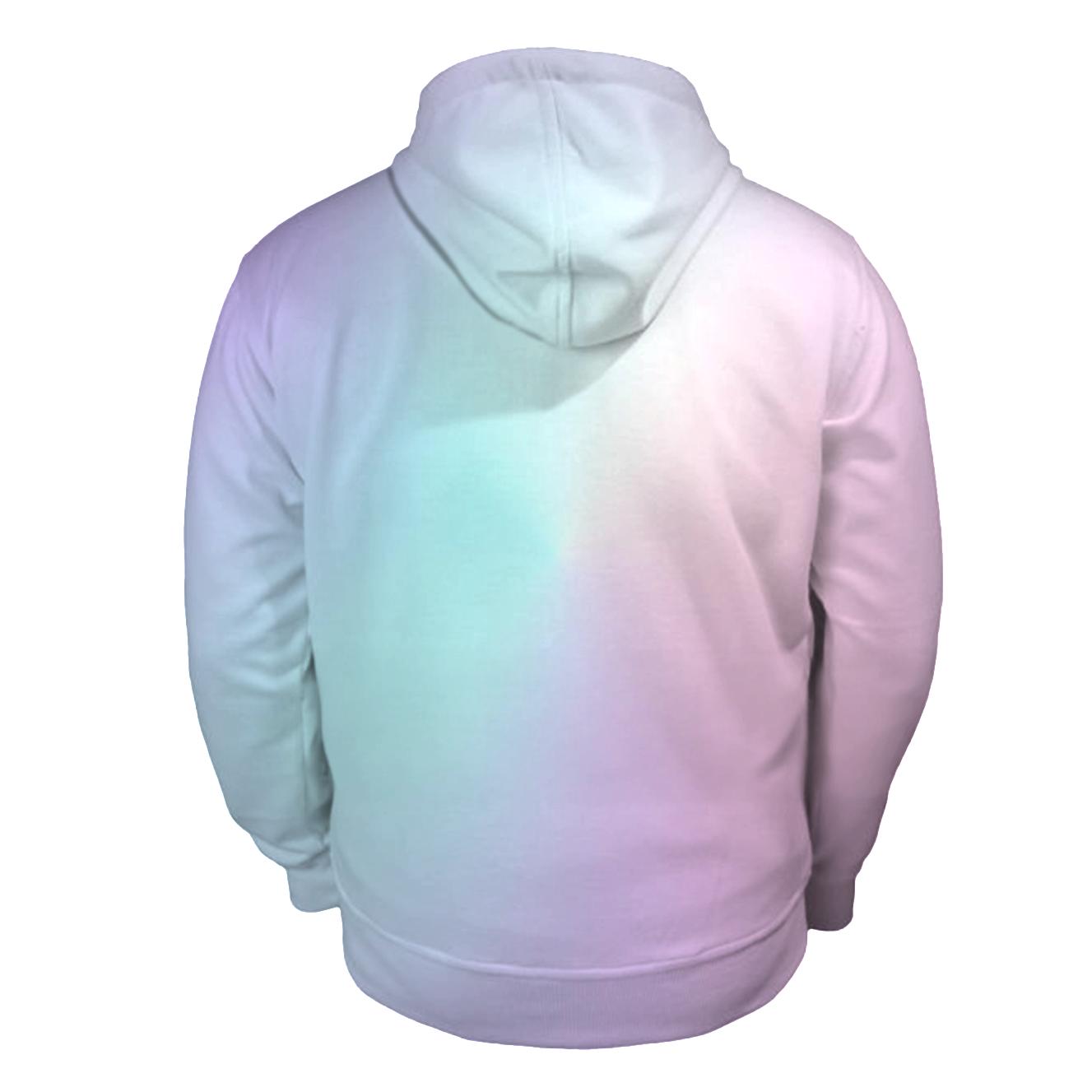Prismatic Fog Lattice zip-up hoodies