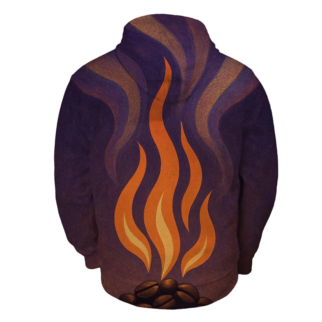 Roast Flame Aurora printed hoodies