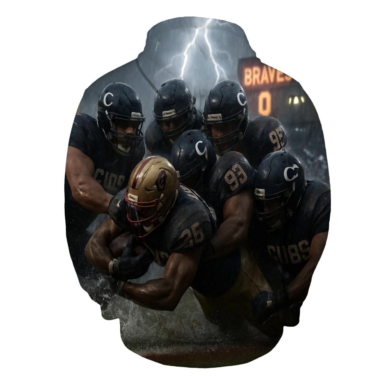 Rainstorm Goal Line Stand zip-up hoodies