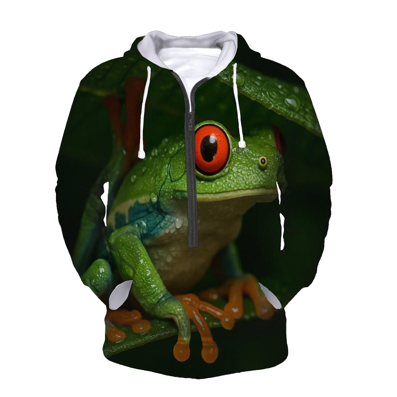 Rainforest Glide Red Eyed Tree Frog designer hoodies