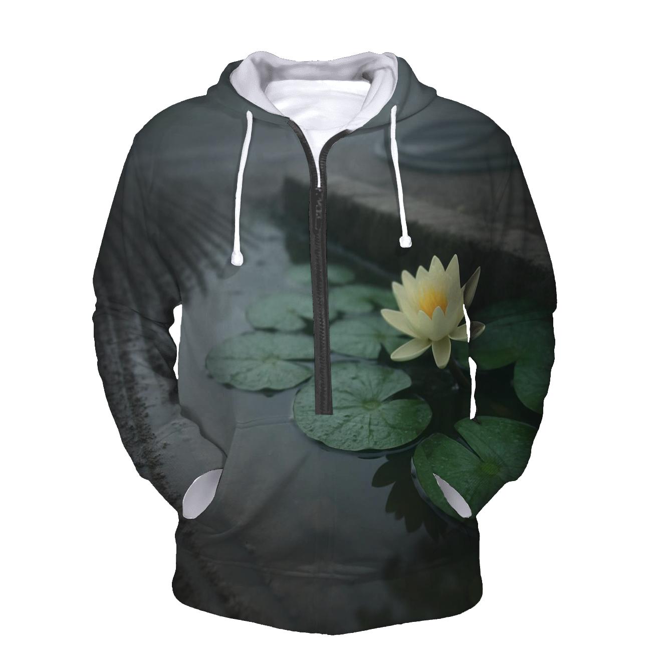 Water Lily Leaves After Pond Maintenance custom hoodies