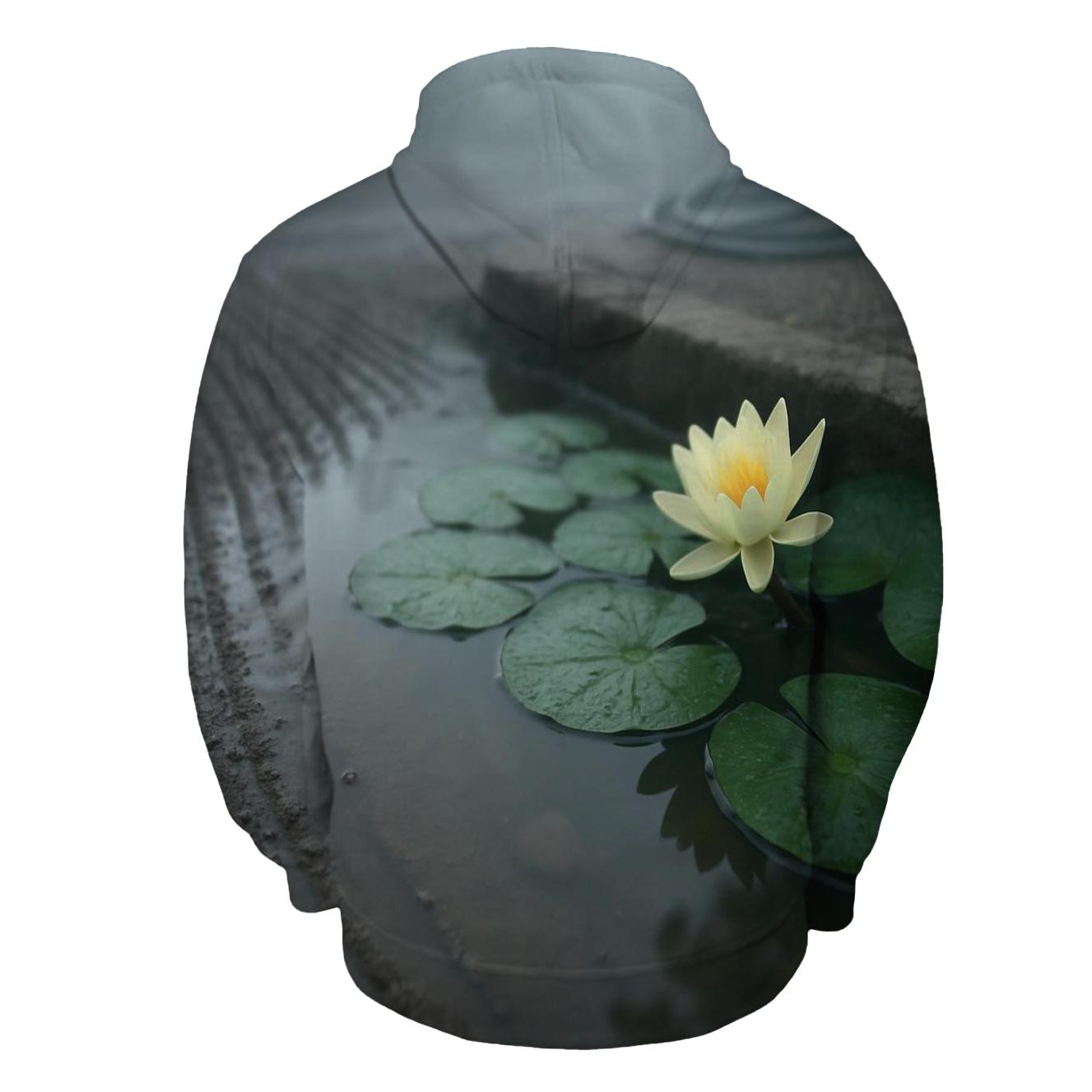 Water Lily Leaves After Pond Maintenance custom hoodies