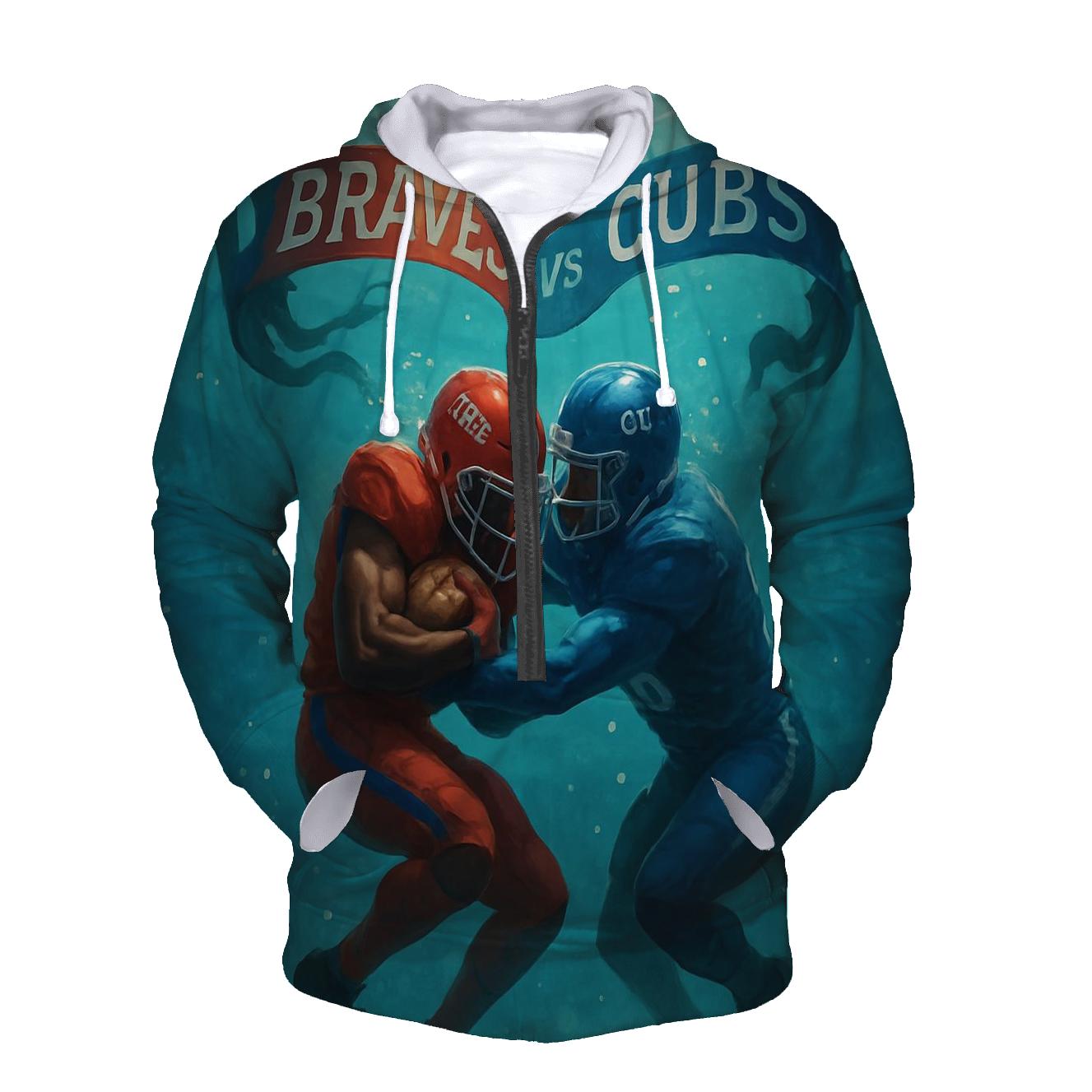 Underwater Stadium Tackle Surge premium hoodies