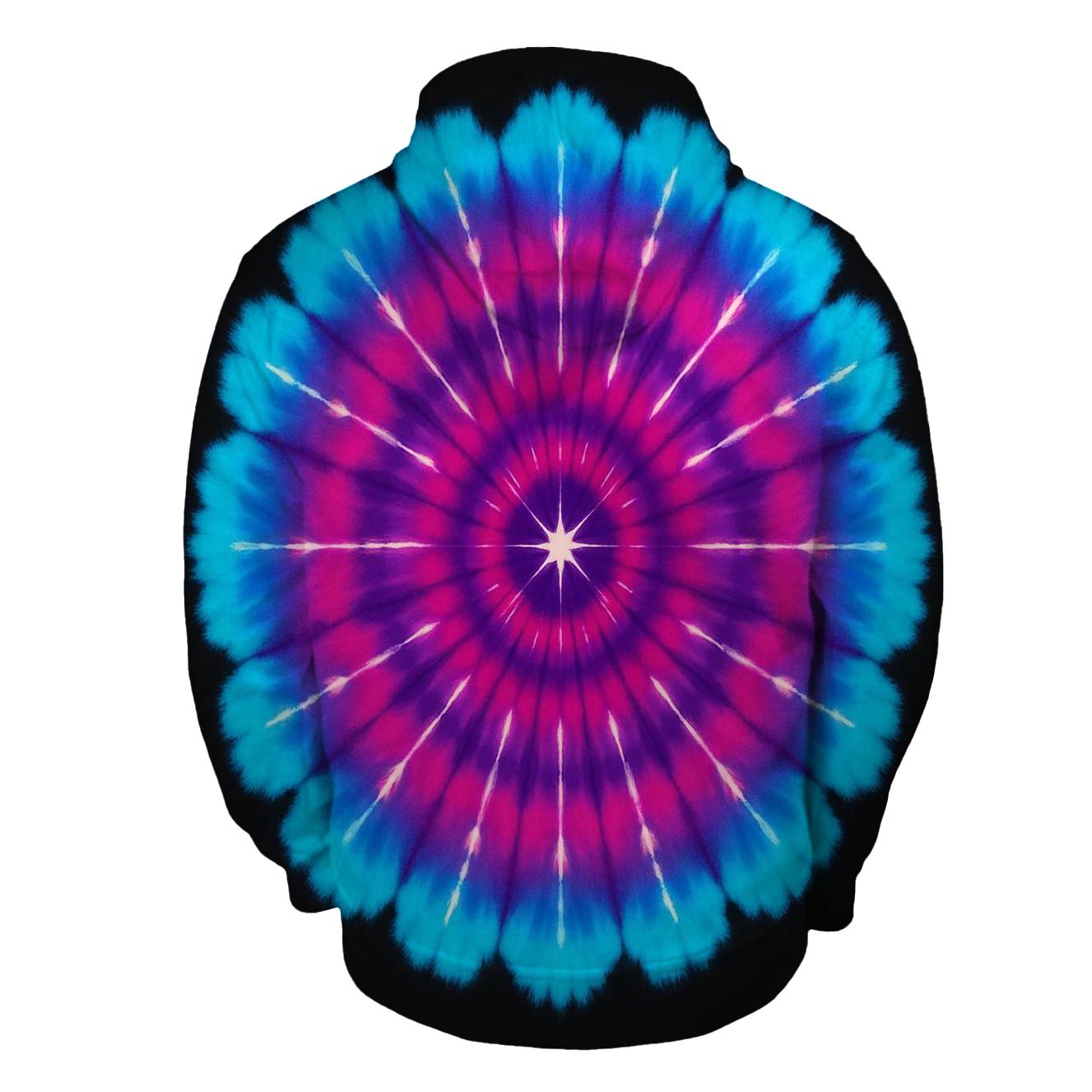 Mandala Sunburst Pulsar Crown embroidered hoodies