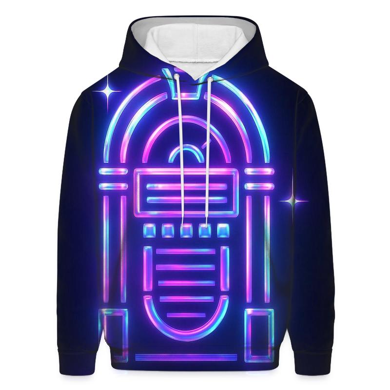 Neon Marquee Jukebox hoodie trends