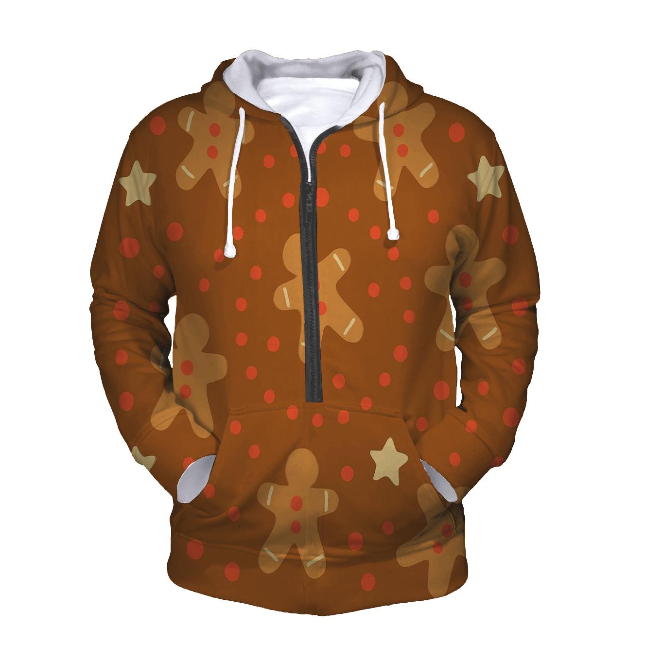 Gingerbread Galaxy Dots hoodie styles