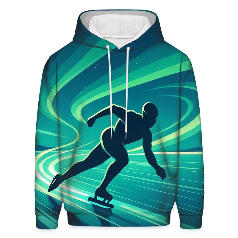 Aurora Ice Sprint printed hoodies