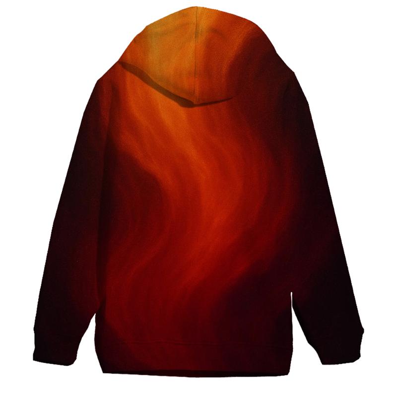 Molten Copper Cascade embroidered hoodies