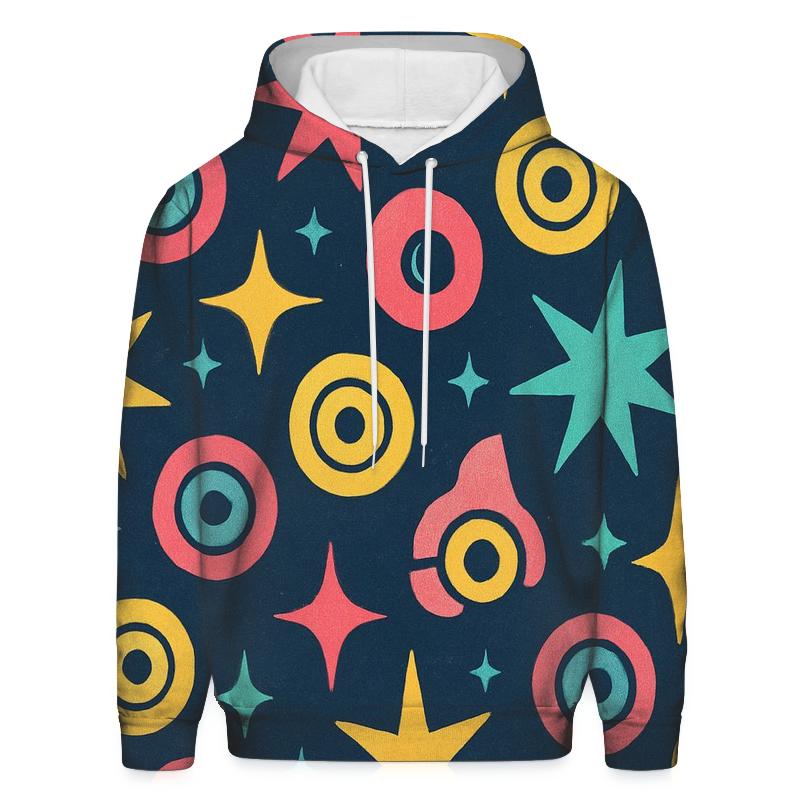Roller Rink Starburst Pattern hoodie styles