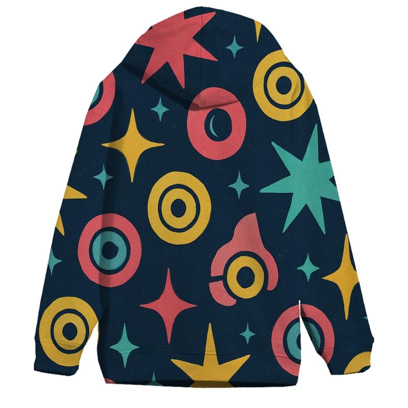 Roller Rink Starburst Pattern hoodie styles