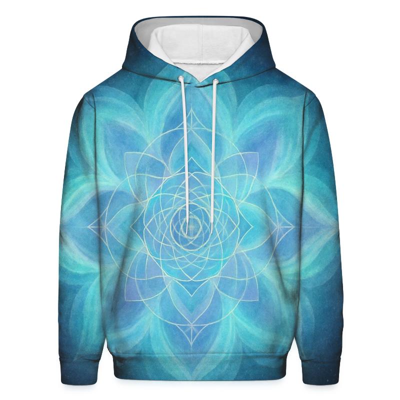 Aurora Breath Mandala embroidered hoodies