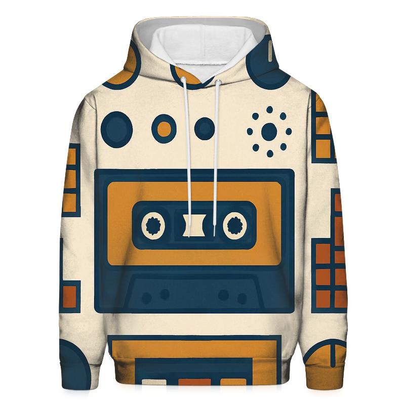 Vintage Hi Fi Soundwave Grid hoodie trends