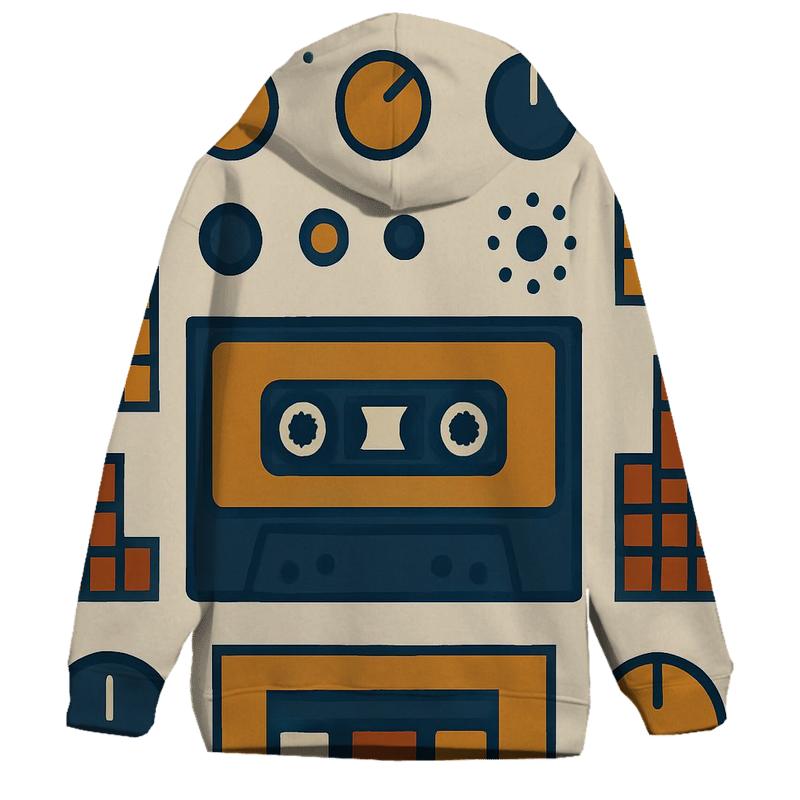 Vintage Hi Fi Soundwave Grid hoodie trends