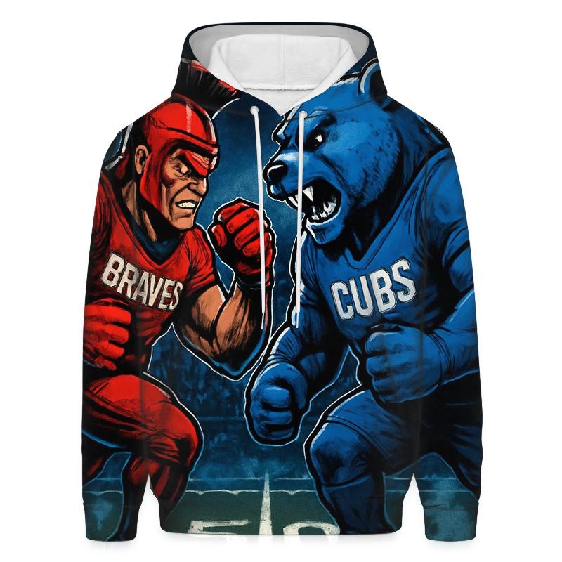 Midnight Mascot Duel At The Fifty Yard Line lightweight hoodies