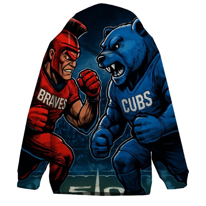 Midnight Mascot Duel At The Fifty Yard Line lightweight hoodies