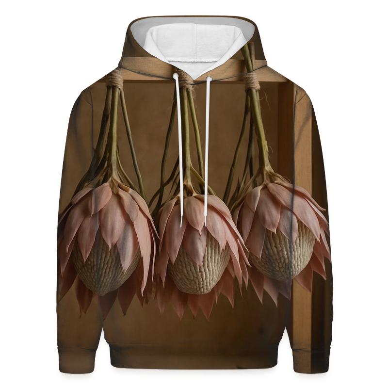 Protea Drying Rack In A Floristry Workshop graphic hoodies
