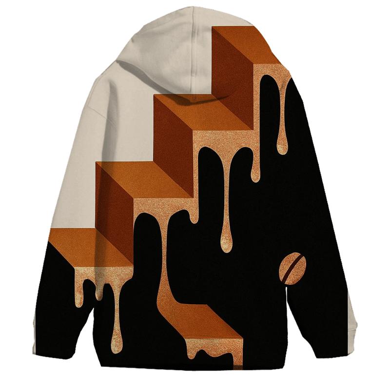 Copper Drip Geometry premium hoodies