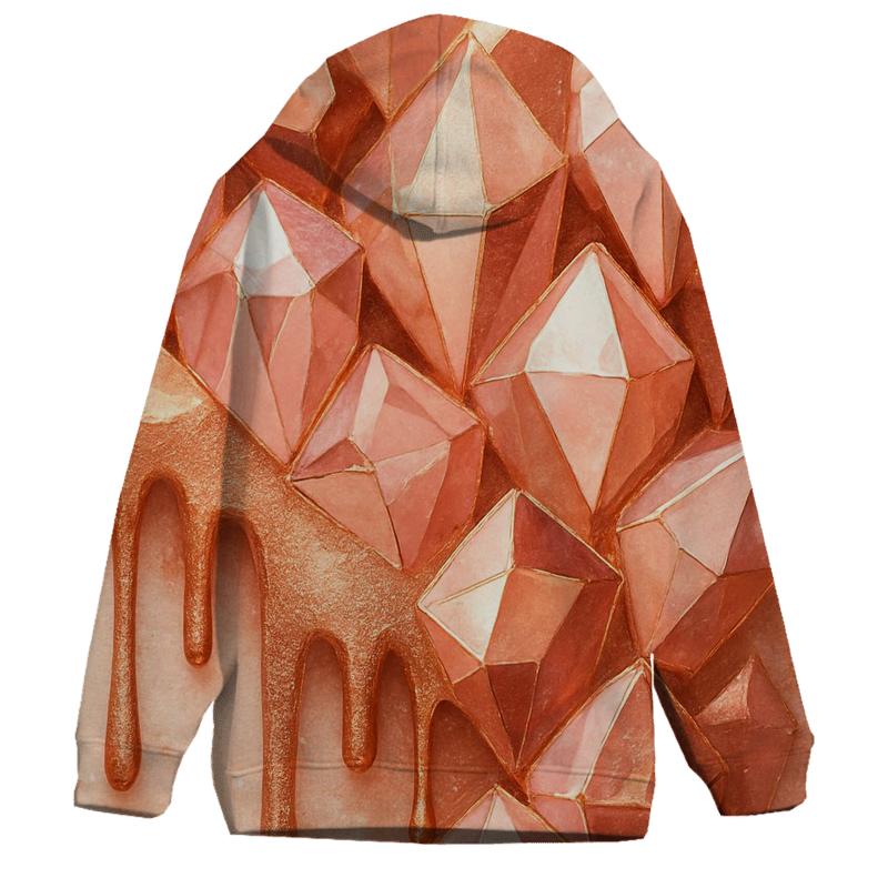Rose Gold Gem Cascade hoodie styles