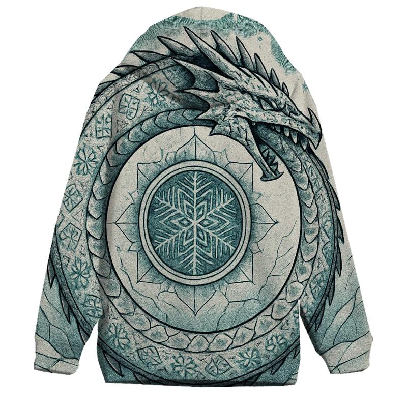 Ouroboros Glacier Ink Mandala hoodie trends