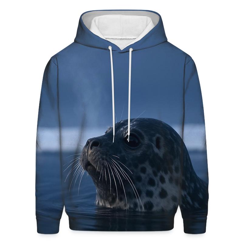 Ice Edge Breath Ringed Seal heavyweight hoodies
