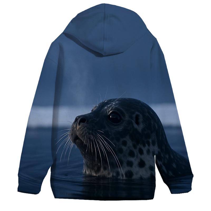 Ice Edge Breath Ringed Seal heavyweight hoodies