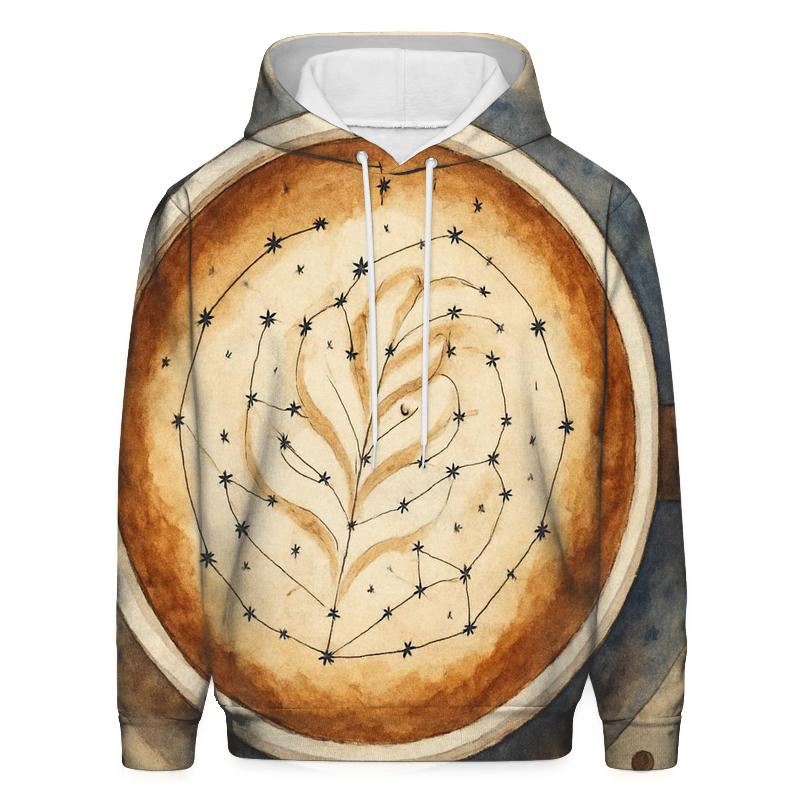 Latte Rosette Constellation lightweight hoodies