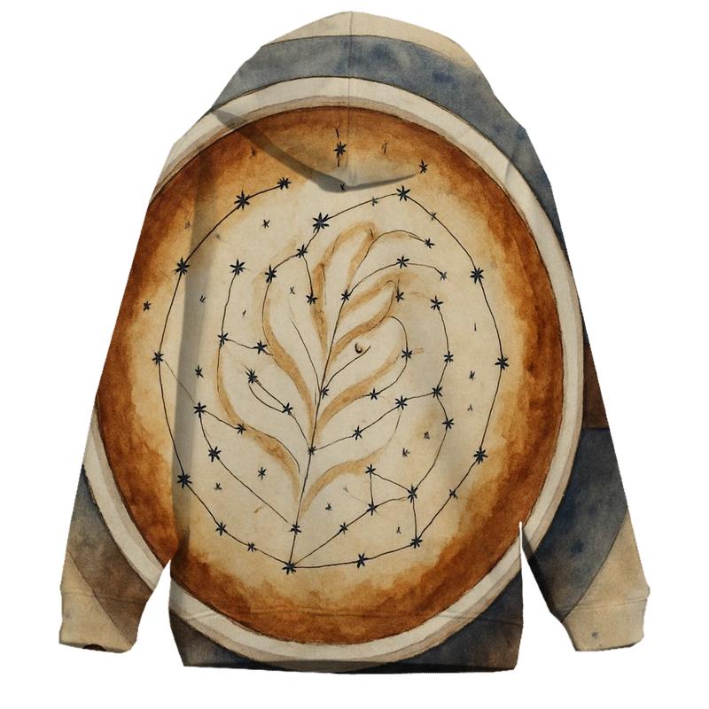 Latte Rosette Constellation lightweight hoodies