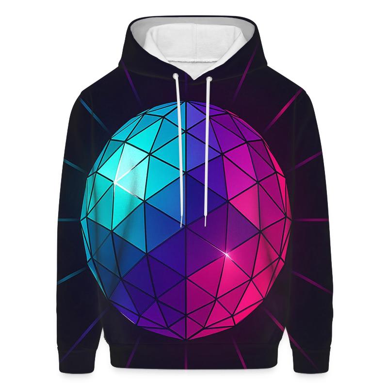 Disco Prism Burst printed hoodies